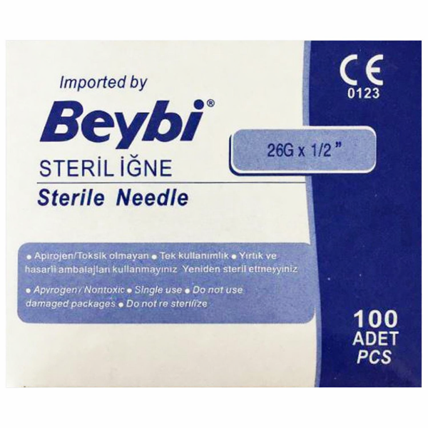 Beybi İnsülin İğne Ucu Kahverengi 26 gr x 1/2 100'lü